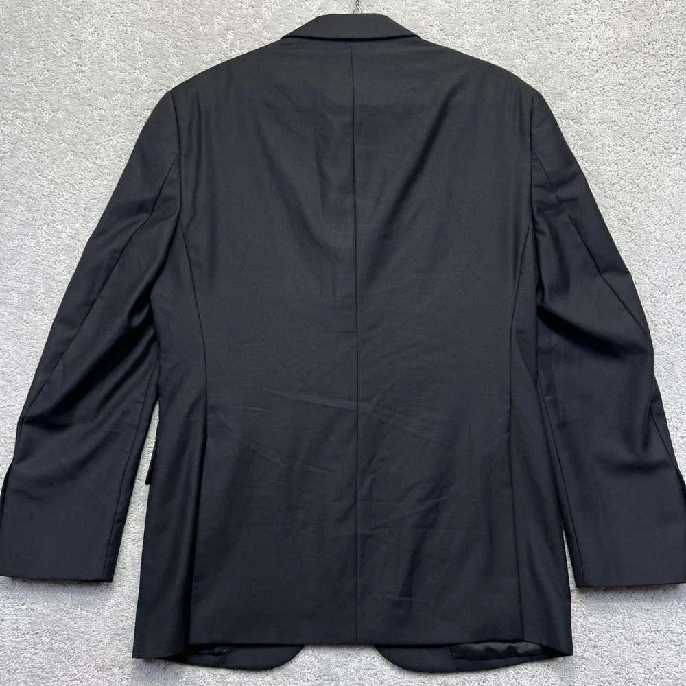Jos A Bank Signature Collection Blazer Mens 38R Black Tailored Fit 100% Wool